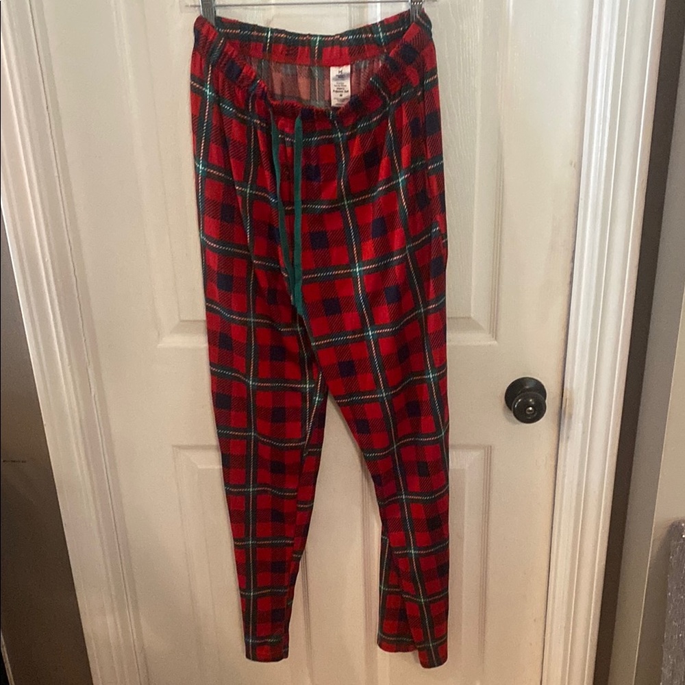 Plaid Red and Black Men's Lounge Pants